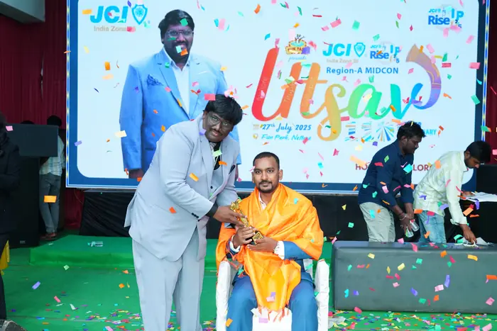 Felicitation on stage